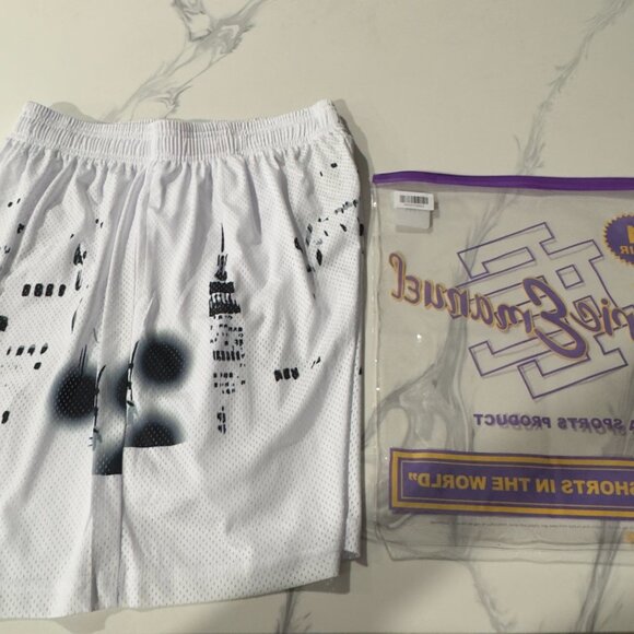 *BRAND NEW* Eric Emanuel White "SkyLine" Shorts - Picture 2 of 3